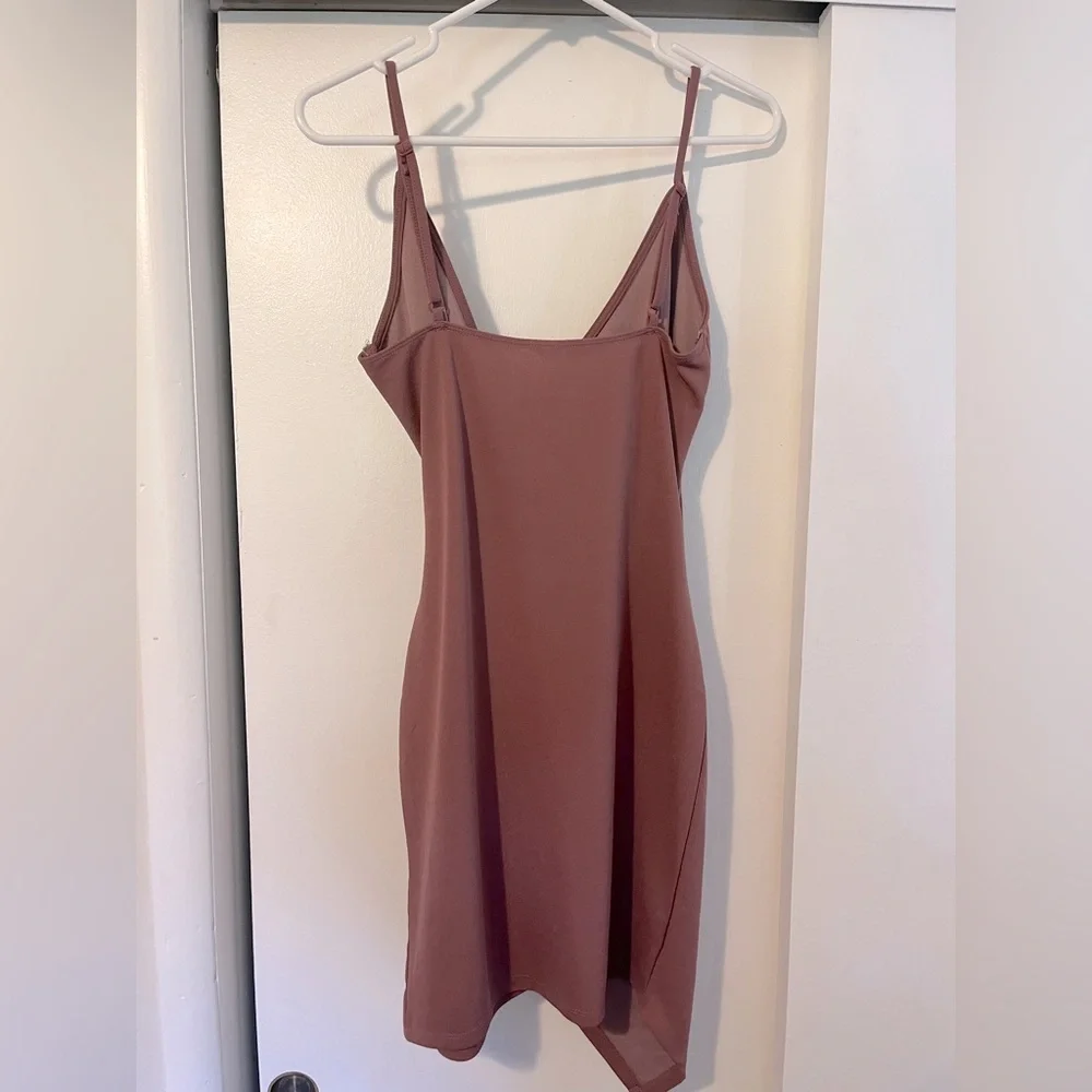 Dusty Rose Bodycon Dress - Picture 2 of 3